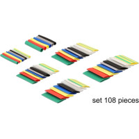 Delock Heat shrink tube set 108 pieces assorted colours