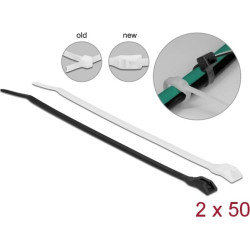 Delock Cable tie with flat head L 280 x W 4.6 mm 100 pieces