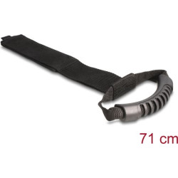Delock Carrying Strap with hook-and-loop fastener L 710 x W 50 mm black 2 pieces