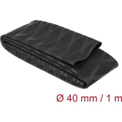 Delock Heat Shrink Tube X-pattern non-slip 1 m x 40 mm black