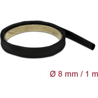Delock Heat Shrink Tube 1 m x 8 mm Shrinkage Ratio 4:1 black