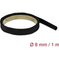 Delock Heat Shrink Tube 1 m x 8 mm Shrinkage Ratio 4:1 black