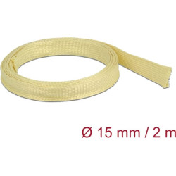 Delock Braided Sleeve made of aramid fibers 2 m x 15 mm