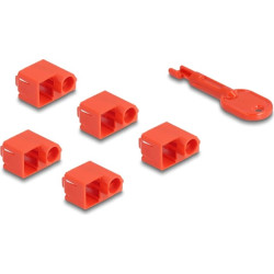Delock RJ45 Port Blocker Set for RJ45 plug 10 pieces