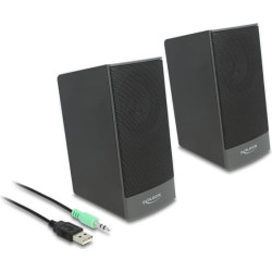 Delock USB Stereo 2.0 Speaker with 3.5 mm stereo jack male and USB powered