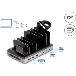 Delock USB Charging Station with 3 x USB Type-C™ PD + 3 x USB Type-A (112 W)