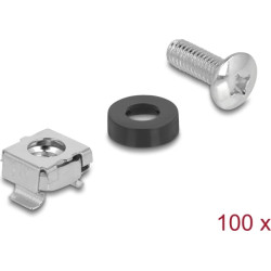 Delock Rack Mounting Set for 10″ and 19″ 100 pieces