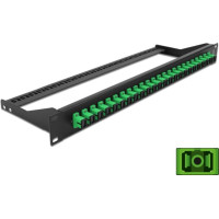 Delock 19″ Fibre Patch Panel 24 port SC Simplex green
