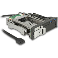 Delock 5.25″ Mobile Rack for 1 x 2.5″ + 1 x 3.5″ SATA HDD + 2 x USB 3.0 ports
