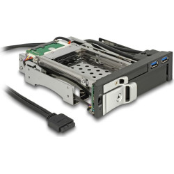 Delock 5.25″ Mobile Rack for 1 x 2.5″ + 1 x 3.5″ SATA HDD + 2 x USB 3.0 ports