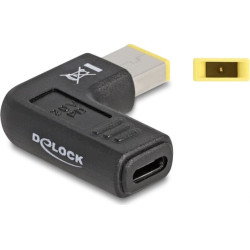 Delock Adapter for Laptop Charging Cable USB Type-C™ female to Lenovo 11.0 x 4.5 mm male 90° angled