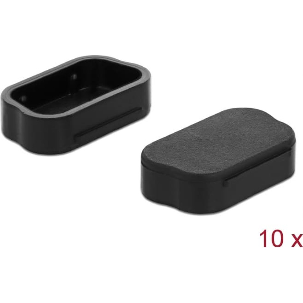 Delock Dust cover for D-Sub 9 / D-Sub VGA-HD 15 male 10 pieces black