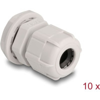 Delock Cable Gland M16 10 pieces grey
