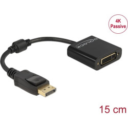 Delock Adapter DisplayPort 1.2 male to DVI female 4K Passive black