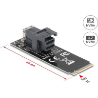 Delock Adapter M.2 Key M to SFF-8643 NVMe 2260