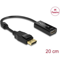 Delock Adapter DisplayPort 1.2 male > HDMI female 4K Passive black