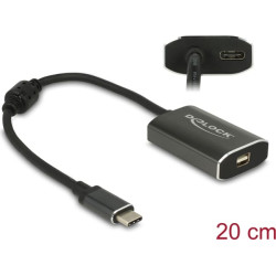 Delock Adapter USB Type-C™ male > mini DisplayPort female (DP Alt Mode) 4K 60 Hz with PD function