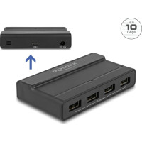 Delock External USB 3.2 Hub 4 Port with 10 Gbps
