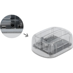 Delock USB Type-C™ Docking Station for 2 x SATA HDD / SSD transparent