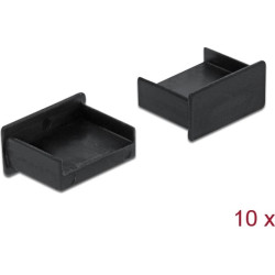 Delock Dust Cover for USB Type-A female without grip 10 pieces black