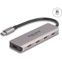 Delock USB 5 Gbps 4 Port USB Type-C™ Hub with USB Type-C™ connector