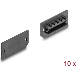 Delock Dust Cover for USB Type-E Key A or Key B female 10 pieces black