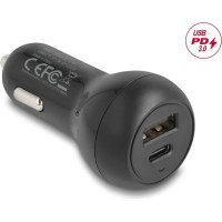 Delock Car charger USB Type-C™ PD 3.0 and USB Type-A with 32 W