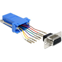 Delock D-Sub 9 Pin female > RJ45 female assembly kit