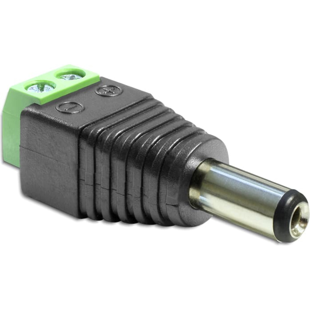 Delock Adapter DC 5.5 x 2.5 mm male > Terminal Block 2 pin