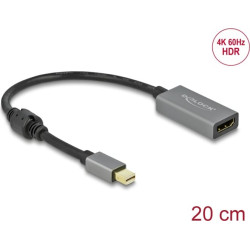 Delock Active mini DisplayPort 1.4 to HDMI Adapter 4K 60 Hz (HDR)