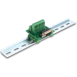 Delock D-Sub 15 pin female to Terminal Block for DIN rail
