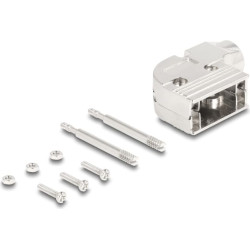 Delock D-Sub Housing for 9 pin male / female 90° angled