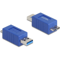 Delock USB 5 Gbps Adapter USB Type-A male to USB Micro-B male (crossed)