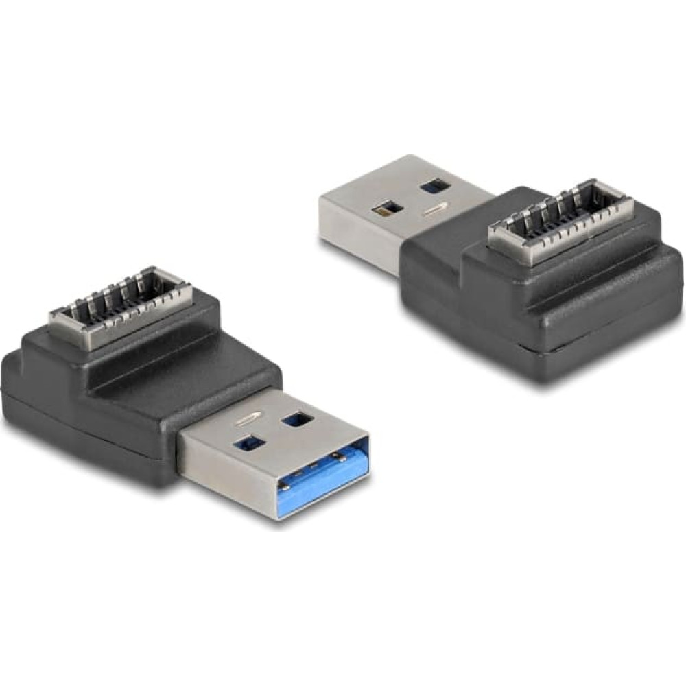 Delock Adapter USB 10 Gbps USB Type-A male to Type-E Key A female angled