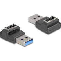 Delock Adapter USB 10 Gbps USB Type-A male to Type-E Key A female angled
