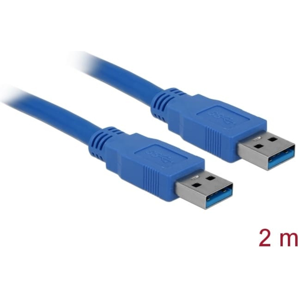Delock USB 5 Gbps Cable Type-A male to Type-A male 2 m blue