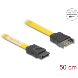Delock SATA 6 Gb/s Extension Cable 50 cm yellow