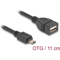 Delock USB 2.0 OTG Cable Type Micro-B male to Type-A female 11 cm