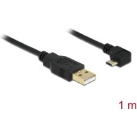 Delock Cable USB-A male > USB micro-B male angled 90° left / right