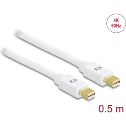Delock Cable Mini DisplayPort 1.2 male > Mini DisplayPort male 4K 60 Hz 0.5 m