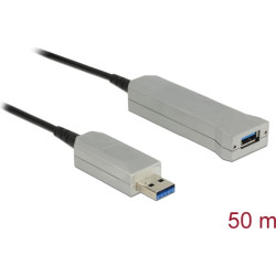 Delock Active Optical Cable USB 5 Gbps Type-A male to Type-A female 50 m
