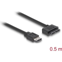 Delock Cable eSATAp > Slimline SATA13 pin 0.5 m
