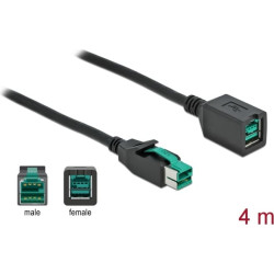 Delock PoweredUSB extension cable 12 V 4 m