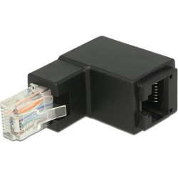 Delock Adapter RJ45 plug angled > RJ45 jack Cat.6 UTP