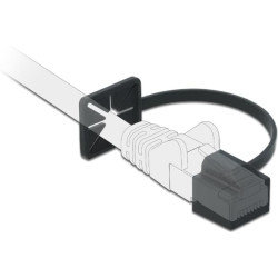 Delock Dust Cover for RJ45 plug with mounting clip black