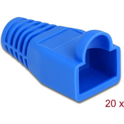 Delock Strain relief for RJ45 plug blue 20 pieces