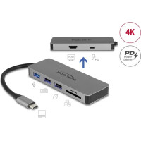 Delock USB Type-C™ Docking Station for Mobile Devices 4K - HDMI / Hub / SD / PD 2.0