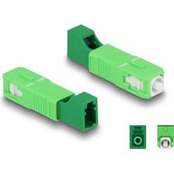 Delock Optical Fiber Hybrid Coupler SC Simplex male to LC Simplex female green