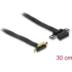 Delock Riser Card PCI Express x1 male 90° angled to x1 slot with cable 30 cm