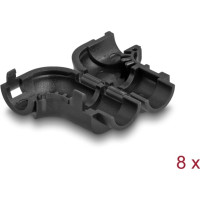 Delock Cable Clips for Angling 8 pieces black